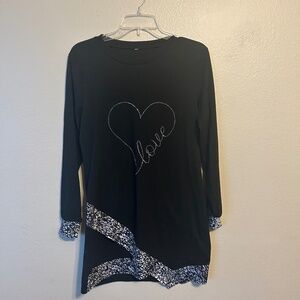 Black long shirt